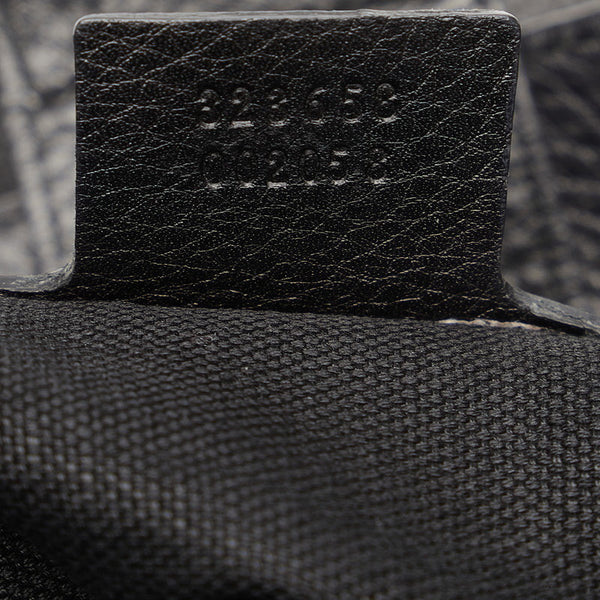 グッチ バンブー ハンドバッグ トートバッグ 323658 ブラック レザー レディース GUCCI 【中古】