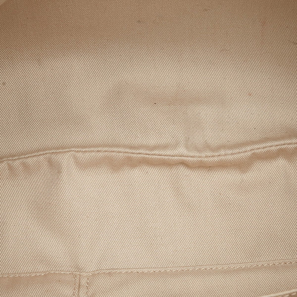 サルヴァトーレフェラガモ ガンチーニ ハンドバッグ AU-21 5370 シルバー レザー レディース Salvatore Ferragamo 【中古】