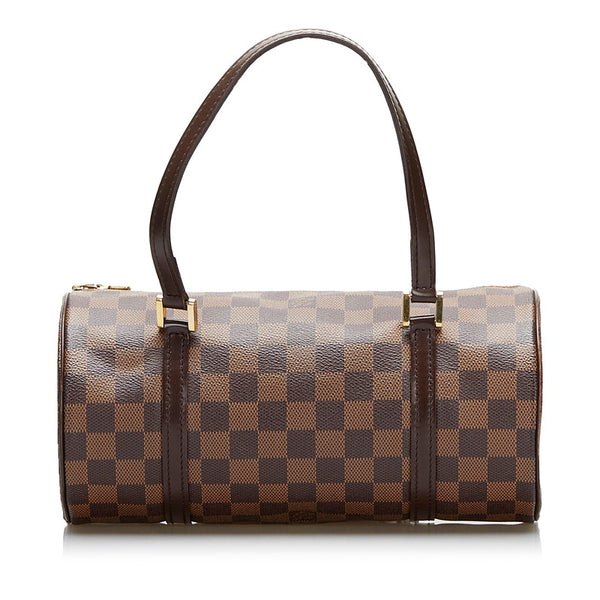 ルイ ヴィトン ダミエ  パピヨン2 ハンドバッグ N51304 エベヌ ブラウン PVC レザー レディース LOUIS VUITTON 【中古】