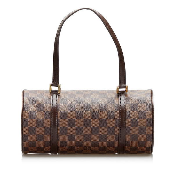ルイ ヴィトン ダミエ  パピヨン2 ハンドバッグ N51304 エベヌ ブラウン PVC レザー レディース LOUIS VUITTON 【中古】