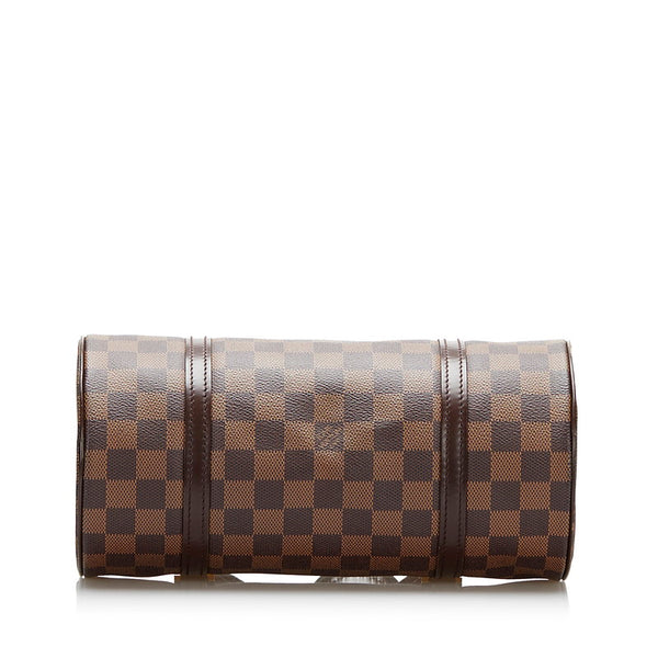ルイ ヴィトン ダミエ  パピヨン2 ハンドバッグ N51304 エベヌ ブラウン PVC レザー レディース LOUIS VUITTON 【中古】