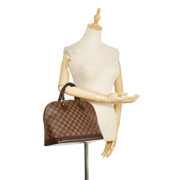 ルイ ヴィトン ダミエ アルマPM ハンドバッグ N53151 エベヌ ブラウン PVC レザー レディース LOUIS VUITTON 【中古】