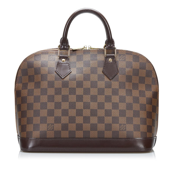 ルイ ヴィトン ダミエ アルマPM ハンドバッグ N53151 エベヌ ブラウン PVC レザー レディース LOUIS VUITTON 【中古】