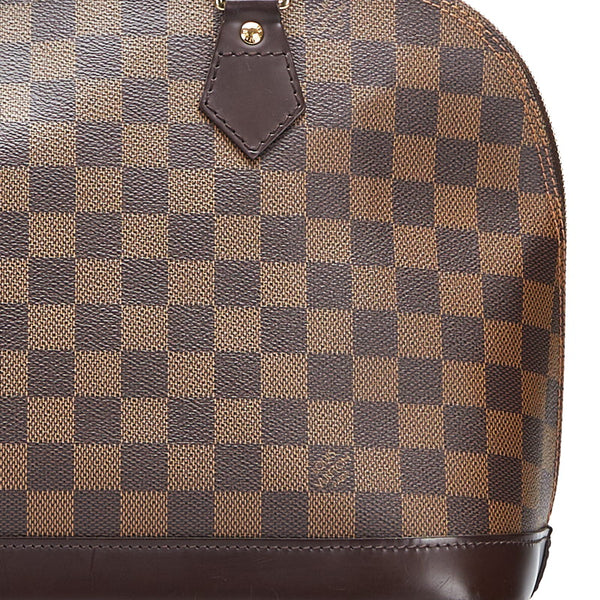 ルイ ヴィトン ダミエ アルマPM ハンドバッグ N53151 エベヌ ブラウン PVC レザー レディース LOUIS VUITTON 【中古】
