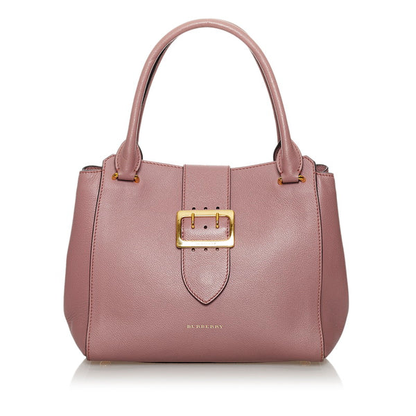 バーバリー ノバチェック ピンク レザー ハンドバッグ ショルダーバッグ 2WAY レディース BURBERRY 【中古】