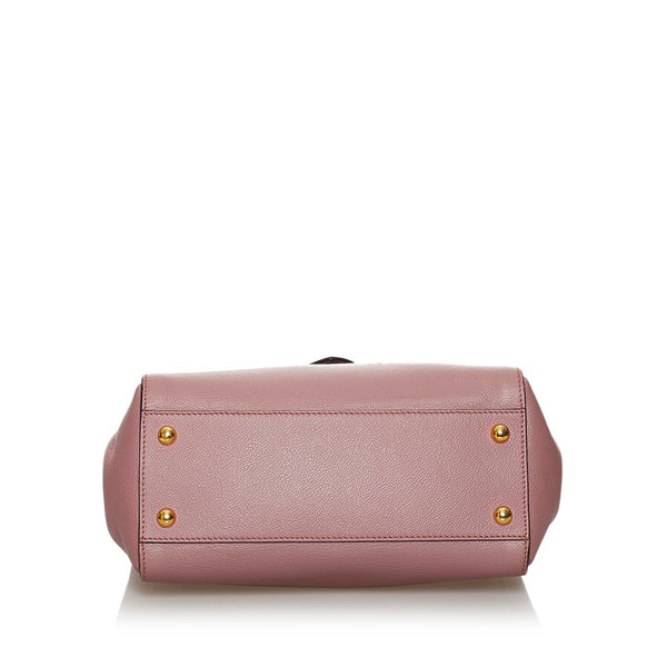 バーバリー ノバチェック ピンク レザー ハンドバッグ ショルダーバッグ 2WAY レディース BURBERRY 【中古】