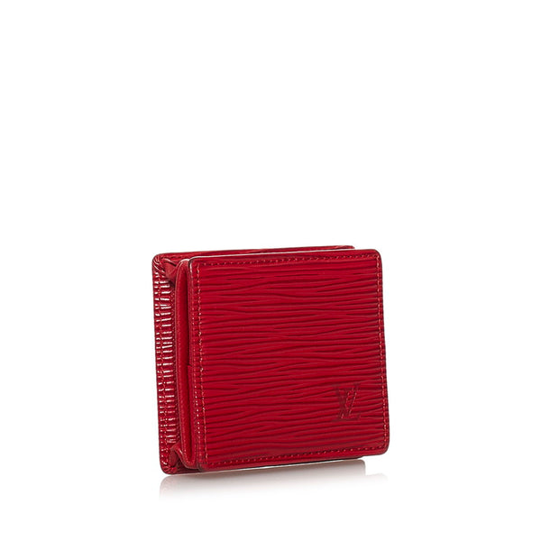 ルイ ヴィトン エピ ポルト モネ ボワット  コインケース M63697 カスティリアンレッド レザー レディース LOUIS VUITTON 【中古】