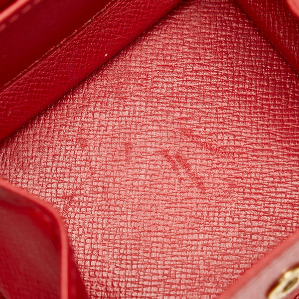 ルイ ヴィトン エピ ポルト モネ ボワット  コインケース M63697 カスティリアンレッド レザー レディース LOUIS VUITTON 【中古】