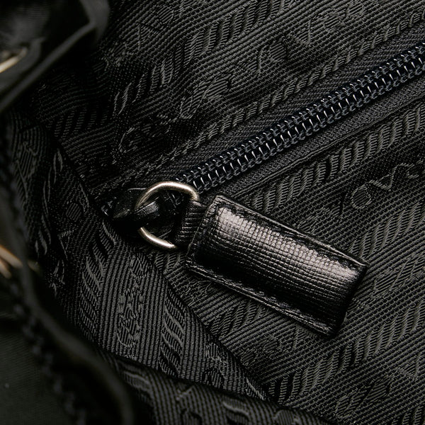 プラダ ポコノ ブラック ナイロン レザー リュック・デイパック レディース PRADA 【中古】