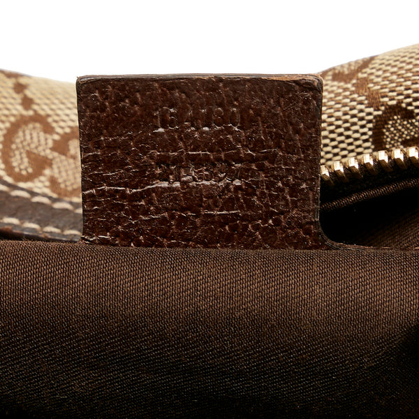 グッチ GGキャンバス ハンドバッグ トートバッグ 154180 ブラウン キャンバス レザー レディース GUCCI 【中古】