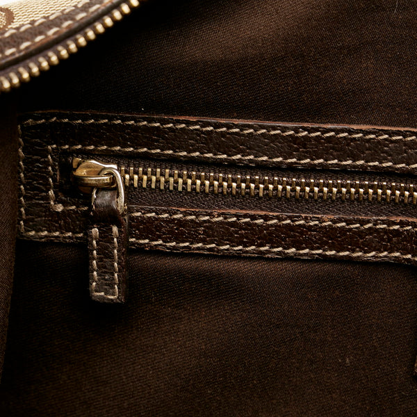 グッチ GGキャンバス ハンドバッグ トートバッグ 154180 ブラウン キャンバス レザー レディース GUCCI 【中古】