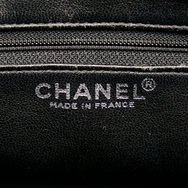 シャネル 復刻トート シルバー金具 キルティング ハンドバッグ トートバッグ ブラック キャビアスキン レディース CHANEL 【中古】