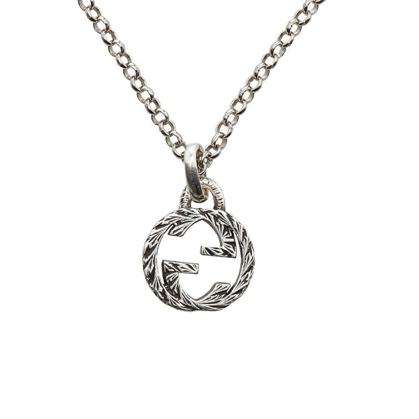 グッチ インターロッキングG ネックレス SV925 シルバー メンズ GUCCI 【中古】