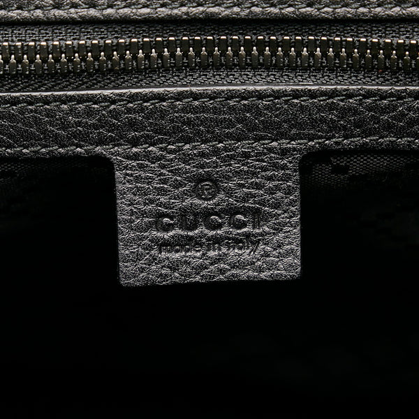 グッチ バンブー リュック バックパック 387097 ブラック レザー レディース GUCCI 【中古】