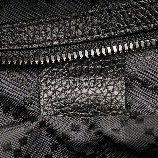 グッチ バンブー リュック バックパック 387097 ブラック レザー レディース GUCCI 【中古】