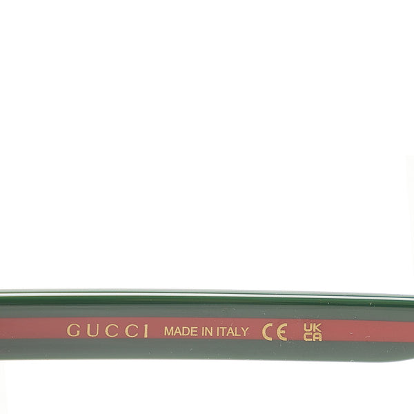 グッチ シェリーライン ウェリントン型 サングラス GG0417SK ブラック プラスチック レディース GUCCI 【中古】