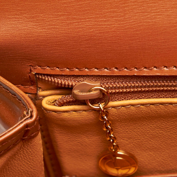 グッチ バンブー ハンドバッグ ショルダーバッグ２WAY ブラウン レザー レディース GUCCI 【中古】