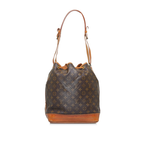 ルイ ヴィトン モノグラム ノエ 肩掛け ショルダーバッグ M42224 ブラウン PVC レザー レディース LOUIS VUITTON 【中古】