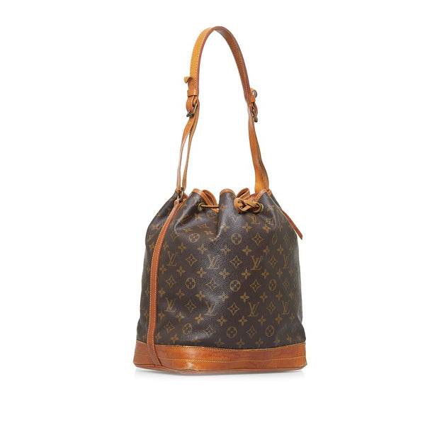 ルイ ヴィトン モノグラム ノエ 肩掛け ショルダーバッグ M42224 ブラウン PVC レザー レディース LOUIS VUITTON 【中古】