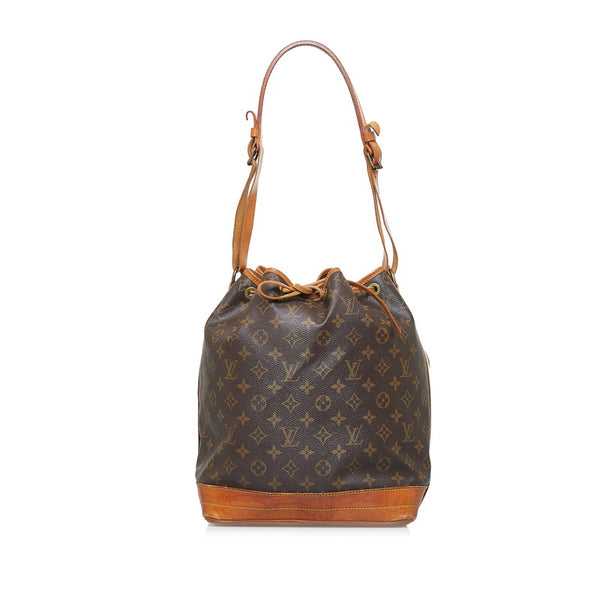 ルイ ヴィトン モノグラム ノエ 肩掛け ショルダーバッグ M42224 ブラウン PVC レザー レディース LOUIS VUITTON 【中古】