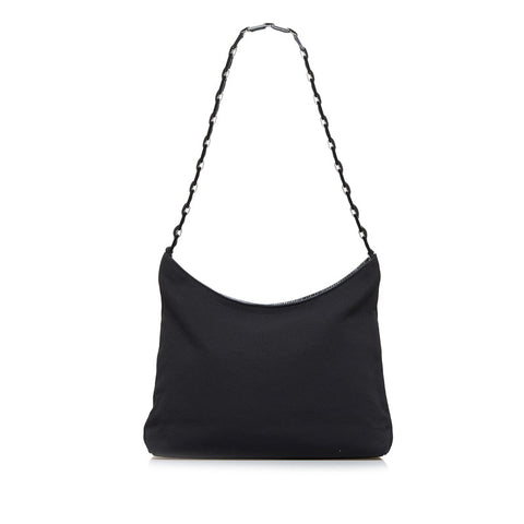 サルヴァトーレフェラガモ ワンショルダーバッグ ハンドバッグ D218801 ブラック キャンバス レディース Salvatore Ferragamo 【中古】