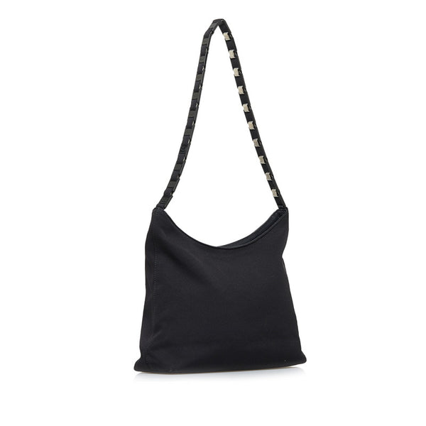 サルヴァトーレフェラガモ ワンショルダーバッグ ハンドバッグ D218801 ブラック キャンバス レディース Salvatore Ferragamo 【中古】