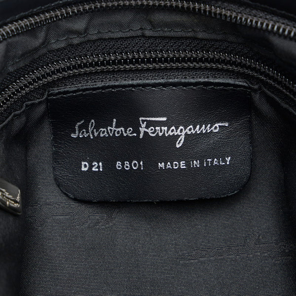 サルヴァトーレフェラガモ ワンショルダーバッグ ハンドバッグ D218801 ブラック キャンバス レディース Salvatore Ferragamo 【中古】