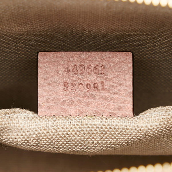 グッチ ハンドバッグ ショルダーバッグ２WAY 449661 ピンク レザー レディース GUCCI 【中古】