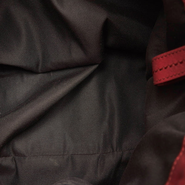 グッチ ディアマンテ ショルダーバッグ トートバッグ 2WAY 247902 ベージュ レッド キャンバス レザー レディース GUCCI 【中古】