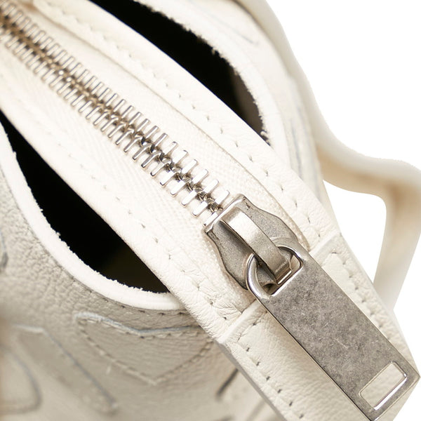 サンローラン ベビー ダウンタウンカバス ハート オフホワイト レザー ハンドバッグ レディース SAINT LAURENT 【中古】