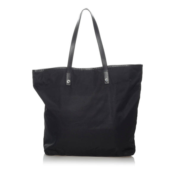 プラダ スカル VA832T ブラック ナイロン レザー トートバッグ メンズ PRADA 【中古】
