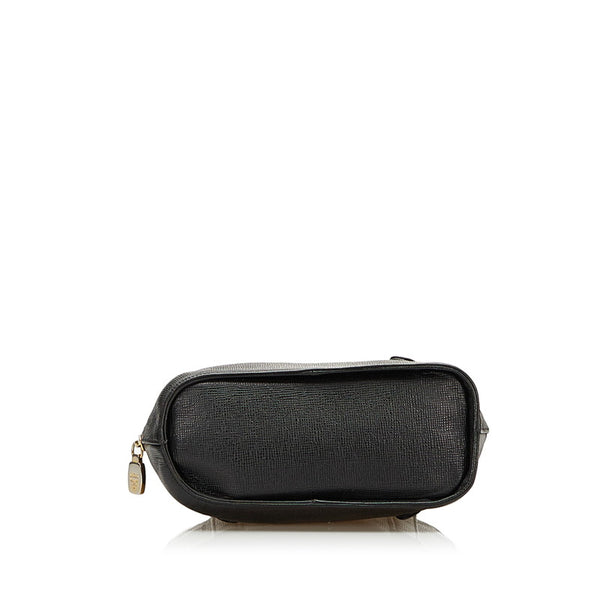 エム シー エム ヴィセトス ハンドバッグ ブラック レザー レディース MCM 【中古】