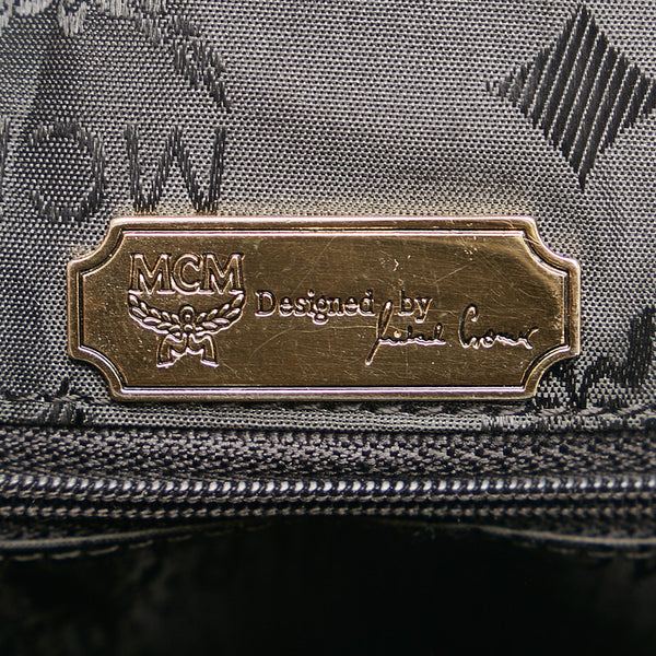 エム シー エム ヴィセトス ハンドバッグ ブラック レザー レディース MCM 【中古】