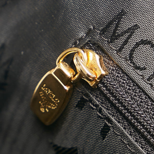 エム シー エム ヴィセトス ハンドバッグ ブラック レザー レディース MCM 【中古】