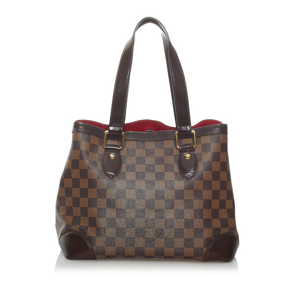 ルイ ヴィトン ダミエ エベヌ ハムステッドPM N51205 ブラウン PVC レザー ハンドバッグ レディース LOUIS VUITTON 【中古】