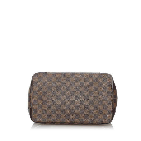ルイ ヴィトン ダミエ エベヌ ハムステッドPM N51205 ブラウン PVC レザー ハンドバッグ レディース LOUIS VUITTON 【中古】