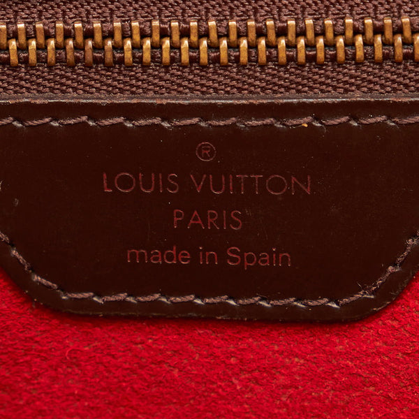 ルイ ヴィトン ダミエ エベヌ ハムステッドPM N51205 ブラウン PVC レザー ハンドバッグ レディース LOUIS VUITTON 【中古】