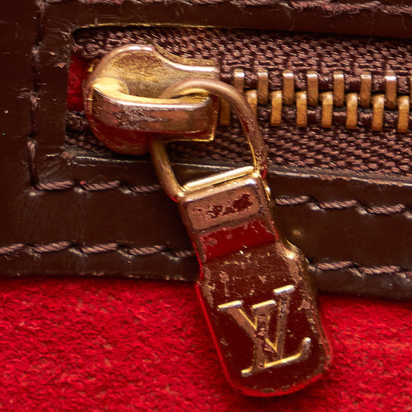 ルイ ヴィトン ダミエ エベヌ ハムステッドPM N51205 ブラウン PVC レザー ハンドバッグ レディース LOUIS VUITTON 【中古】