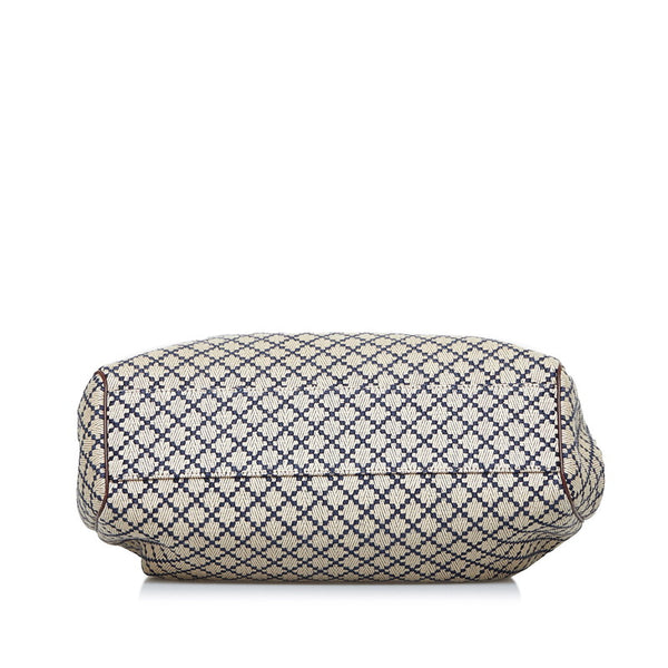 グッチ ディアマンテ スーキー トートバッグ ショルダーバッグ 211944 ベージュ ブラウン キャンバス レザー レディース GUCCI 【中古】