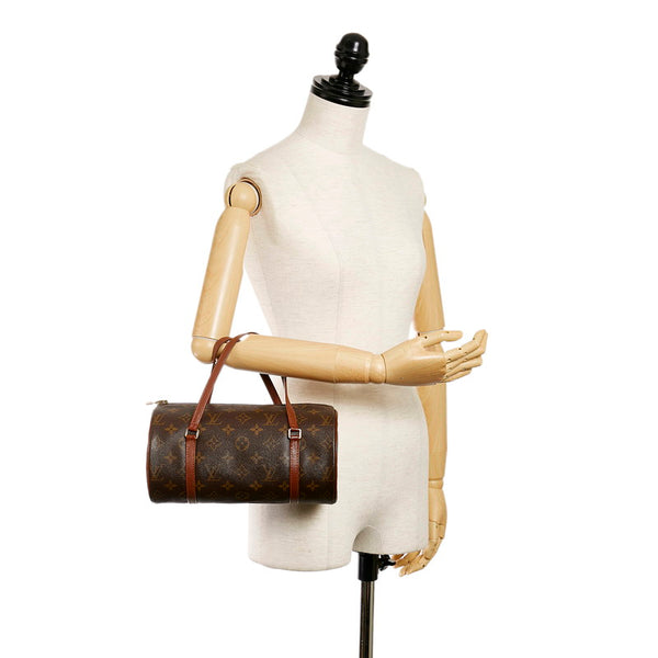 ルイ ヴィトン モノグラム パピヨン（旧） ハンドバッグ M51366 ブラウン PVC レザー レディース LOUIS VUITTON 【中古】