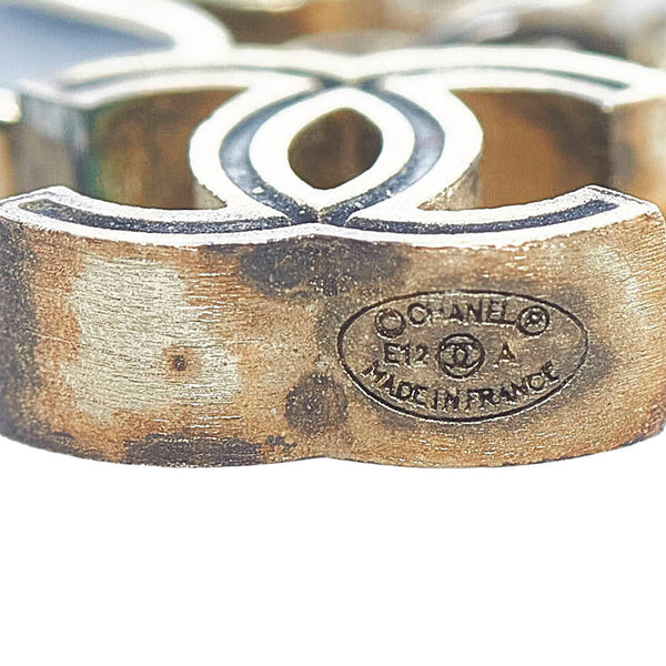 シャネル ココマーク クローバー チェーンピアス シルバー メタル レディース CHANEL 【中古】