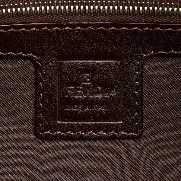 フェンディ ズッカ マンマバケット ワンショルダーバッグ 26424 ブラウン キャンバス レザー レディース FENDI 【中古】