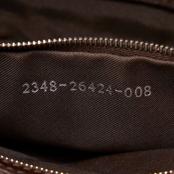 フェンディ ズッカ マンマバケット ワンショルダーバッグ 26424 ブラウン キャンバス レザー レディース FENDI 【中古】