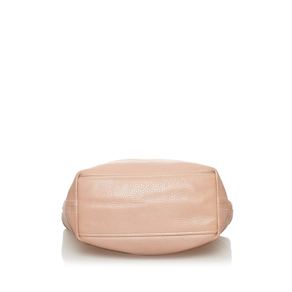 プラダ ピンク レザー ショルダーバッグ レディース PRADA 【中古】