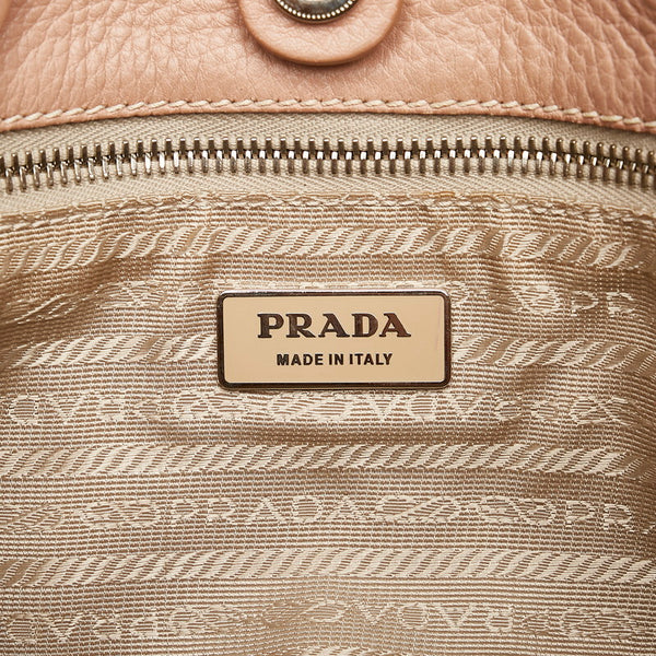 プラダ ピンク レザー ショルダーバッグ レディース PRADA 【中古】