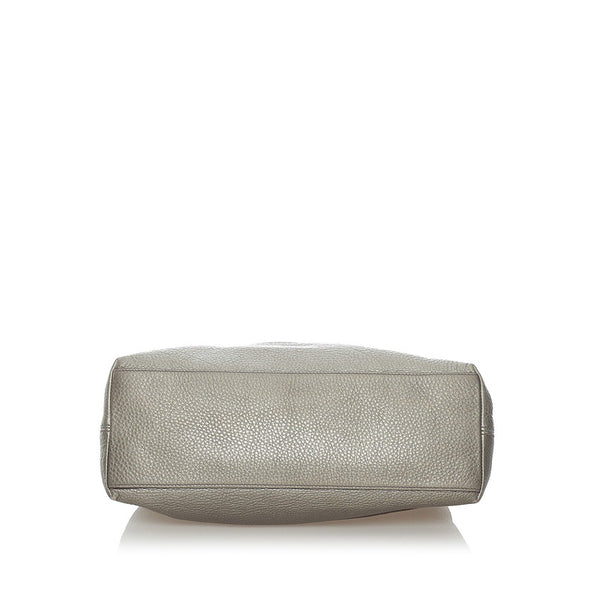 グッチ スーキー  ソーホー  チェーン ショルダーバッグ 308982 グレー レザー レディース GUCCI 【中古】