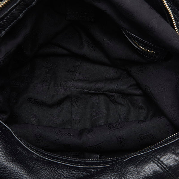 グッチ シエンナクロワッサン タッセル チェーン ワンショルダーバッグ 269940 ブラック レザー レディース GUCCI 【中古】