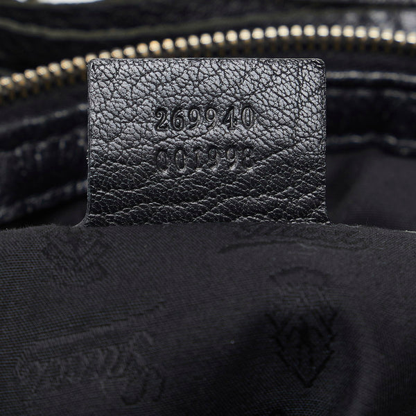 グッチ シエンナクロワッサン タッセル チェーン ワンショルダーバッグ 269940 ブラック レザー レディース GUCCI 【中古】