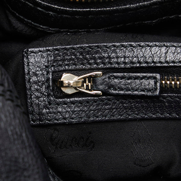 グッチ シエンナクロワッサン タッセル チェーン ワンショルダーバッグ 269940 ブラック レザー レディース GUCCI 【中古】