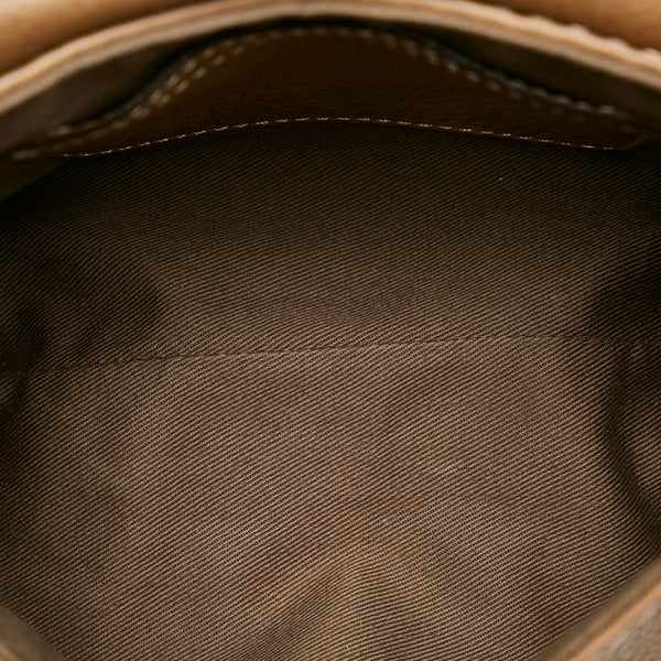 クロエ マーシー ライトブラウン レザー ショルダーバッグ レディース Chloe 【中古】